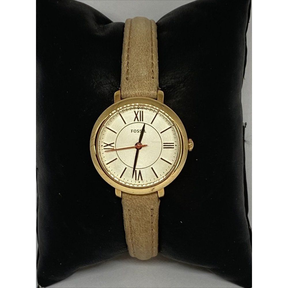 Fossil Jacqueline ES3802 Women Sand Leather Analog